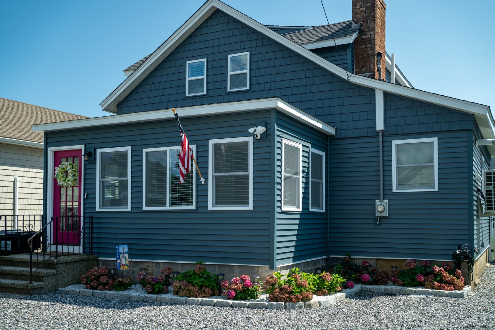The house — front exterior
